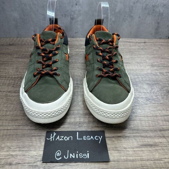 Converse~Women’s~One Star Olive & Orange Nubuck Suede Sneakers~Size 7.5 - Picture 3 of 8